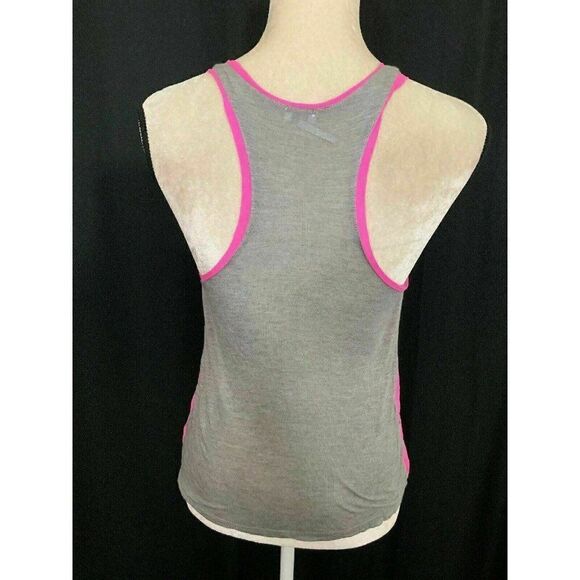 Splendid Womens Gray Pink Scoop Neck Jersey Tank Top Silk Modal Medium - Picture 5 of 7